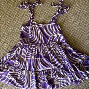 Mister Zimi purple and white shirt dress size US 6